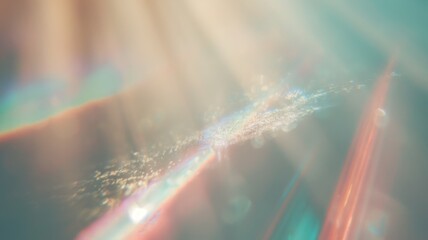 Background of retro film overly, image with scratch, dust and light leaks. Lens flare holographic effect background.