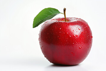 red apple isolated on white