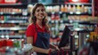 © Marta B - The cashier at register