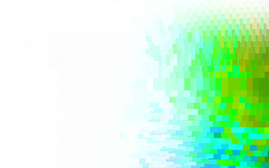 Wall Mural - light blue, green vector template with rhombus.