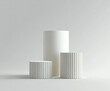 © Ikram - Minimal background. podium and white background for product presentation. 3d rendering illustration.
