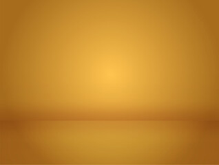 Wall Mural - Modern empty copy space in brown golden color, editable vector. Glowing wall with space in the center