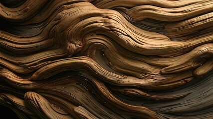 Textured surface of solid untreated wood with knots, old wood texture material