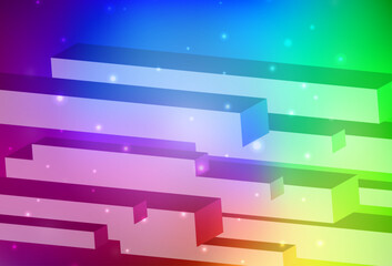 Wall Mural - dark multicolor vector background in polygonal style.