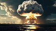 © Eduardo - Nuclear bomb explosion, mushroom cloud, widescreen 16:9, 300 dpi, with space for text