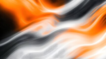 Blurred, free-form gradient texture for web banners and hot sales, featuring orange, gray, and white on a black background with a noise effect.
