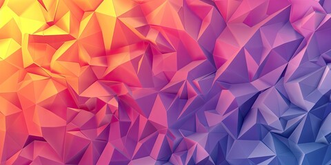 Poster - Colorful Polygonal Geometric Background