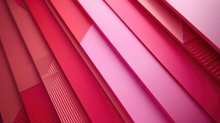 Poster - Close up of a vibrant red and pink wall with intricate patterns