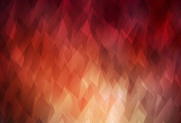 Wall Mural - dark red vector background in polygonal style.