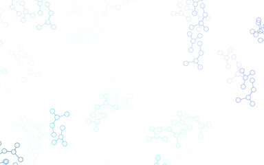 Wall Mural - light blue vector background with forms of artificial intelligence.