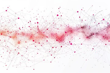 Wall Mural - A network of interconnected nodes and lines representing the complexity of modern technology