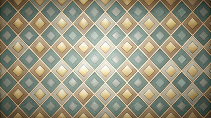 Wall Mural - Geometric diamond pattern wallpaper, diamond, geometric, pattern, wallpaper, textile, seamless, abstract, background, grid