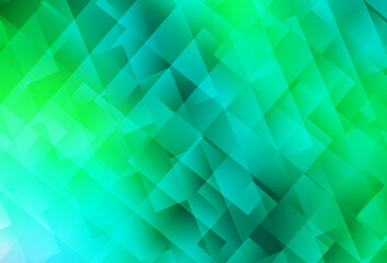 Wall Mural - light green vector texture in rectangular style.