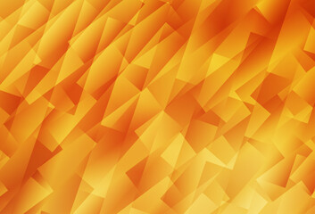 Wall Mural - light orange vector backdrop with rhombus.