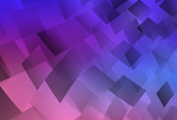 Wall Mural - light pink, blue vector background in polygonal style.