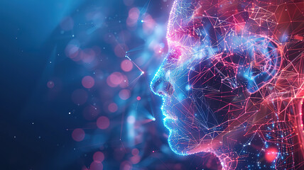 Wall Mural - amazing abstract cloud computing machine learning technology web background