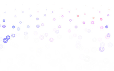 Wall Mural - light blue, red vector backdrop with dots.