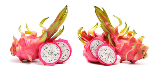 Poster - Pitaya or Dragon Fruit isolated against white background