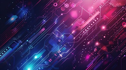 Wonderful Technology background in abstract style
