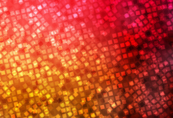 Wall Mural - dark red, yellow vector template with rhombus.