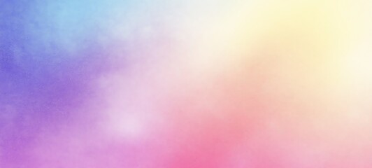 Poster - Pastel grainy gradient purple yellow pink blue noise texture background