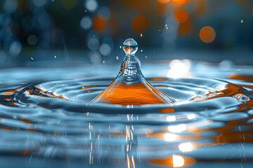 Stunning image captures beauty of a single water droplet, highlighting