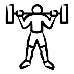 Sticker - Shoulder Press Icon