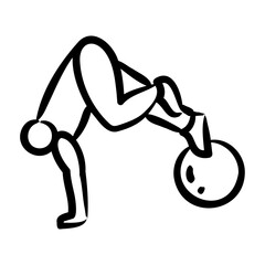 Sticker - Stability Ball Workout Icon