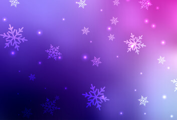 Wall Mural - Light Purple, Pink vector template in carnival style.