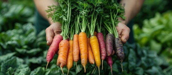 Canvas Print - Rainbow Carrots