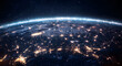 © FU - Digital Rendering of the Earth with Glowing Connections Representing Global Network