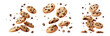 © vectorizer88 - Chocolate chip cookies isolated on transparent background