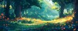 © Nina - 2D Game Design Painted Summer Forest