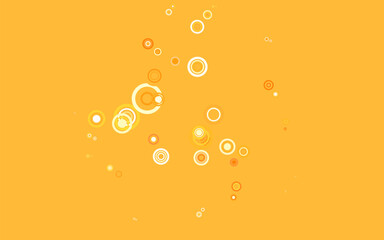 Wall Mural - light orange vector background with bubbles.
