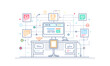 © Mahmud - Document Management Workflow Automation, Illustrate the benefits of workflow automation in document management with an image showing automated task assignments, design