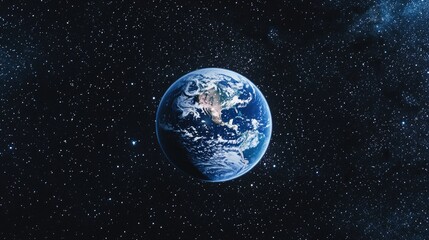Wall Mural - Earth from Space with Stars
