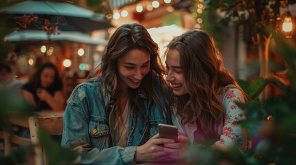 Canvas Print - The women sharing a laugh