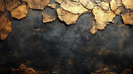 abstract background with textured details in golden clacks 