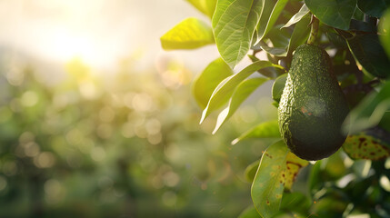 Canvas Print - avocado on the tree