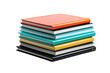 © Awais - A Vibrant Collection of Stacked Books in Various Colors on a Bright Background on Transparent PNG Background.