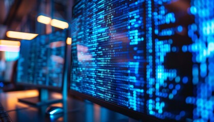 Computer Screen with Code