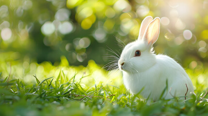 easter bunny in grass