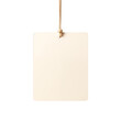 © Kamrul - blank clothing tag with string isolated on transparent background, png