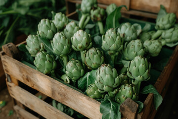 Poster - Artichokes - popular in regions with a mild climate like brittany, french food, hi end kitchen