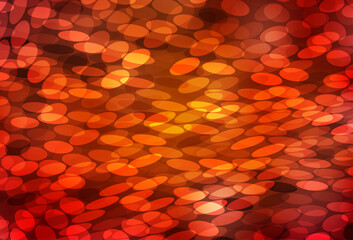 Wall Mural - dark red, yellow vector pattern with spheres.