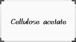 © m.s. - Cellulose acetate のホワイトボード風イラスト