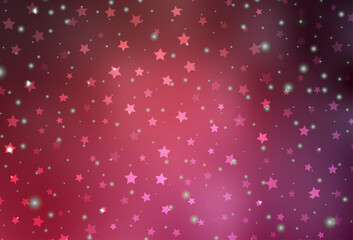 Wall Mural - Light Pink, Red vector backdrop in holiday style.