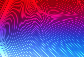 Wall Mural - light blue, red vector background with straight lines.