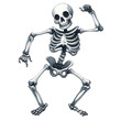 © miss[SIRI] - A playful skeleton illustration, perfect for Halloween-themed designs, party invitations