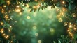 © Lumos Maxima - Blurred green natural background with bokeh light. Beautiful defocused leaves. Abstract nature frame and place for text